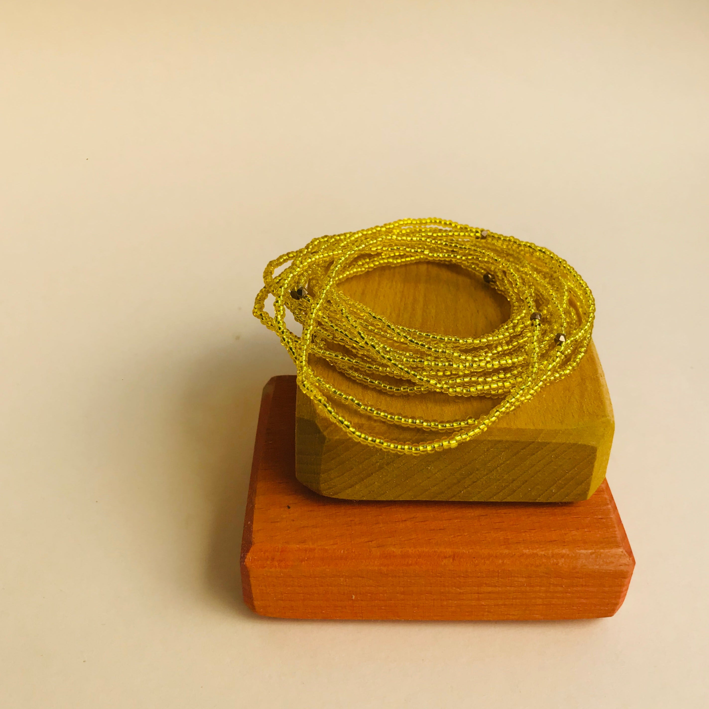 Beaded Masai bracelet Yellow