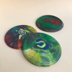 Marbled rubber Frisbee