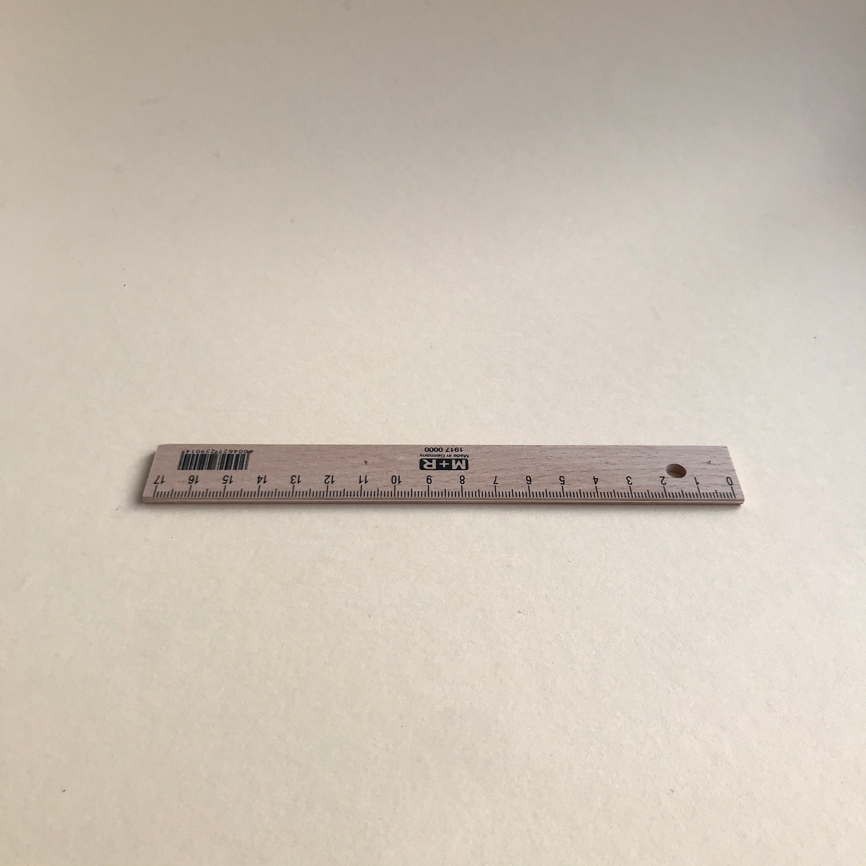 Small wooden ruler