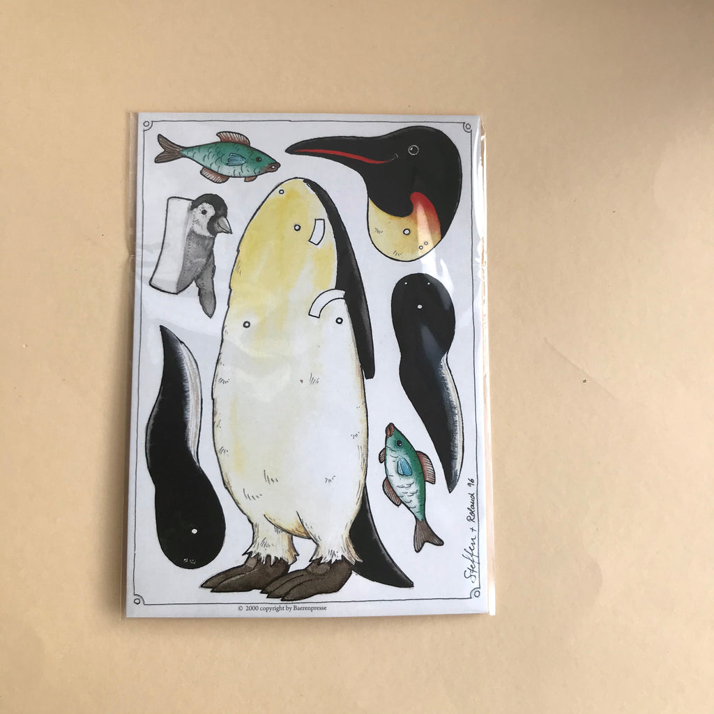 Paper pull penguin