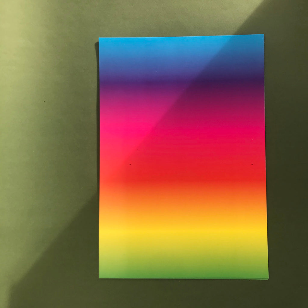 Double sided rainbow paper set