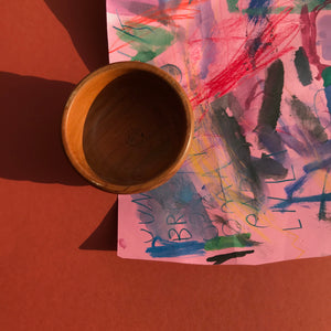 Wooden vintage bowl