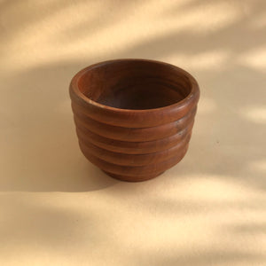 Wooden vintage bowl