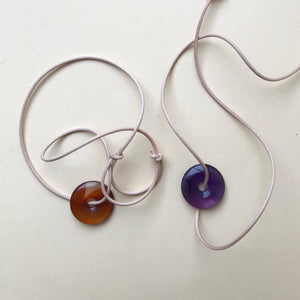 Necklace circle gemstone + 2 new editions