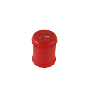 Sharpener with container blue or red